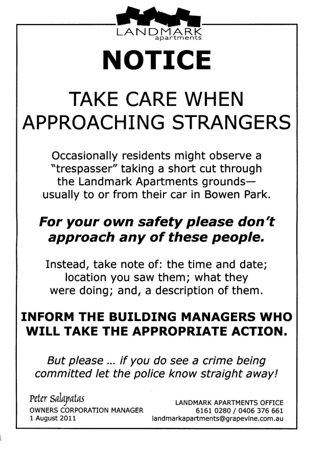 Trespassers at Landmark